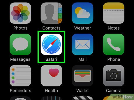 iPhone нүүр дэлгэц дэх Safari дүрс
